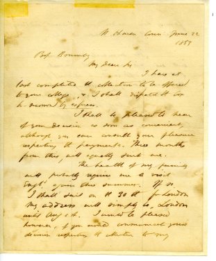 Shepard's letter to Prof. Brumby, June 1853